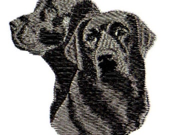 Black Labs Labrador Retriever Dog Puppy Embroidery Design