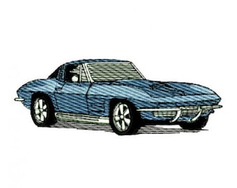 Motif de broderie Chevrolet Corvette 1963