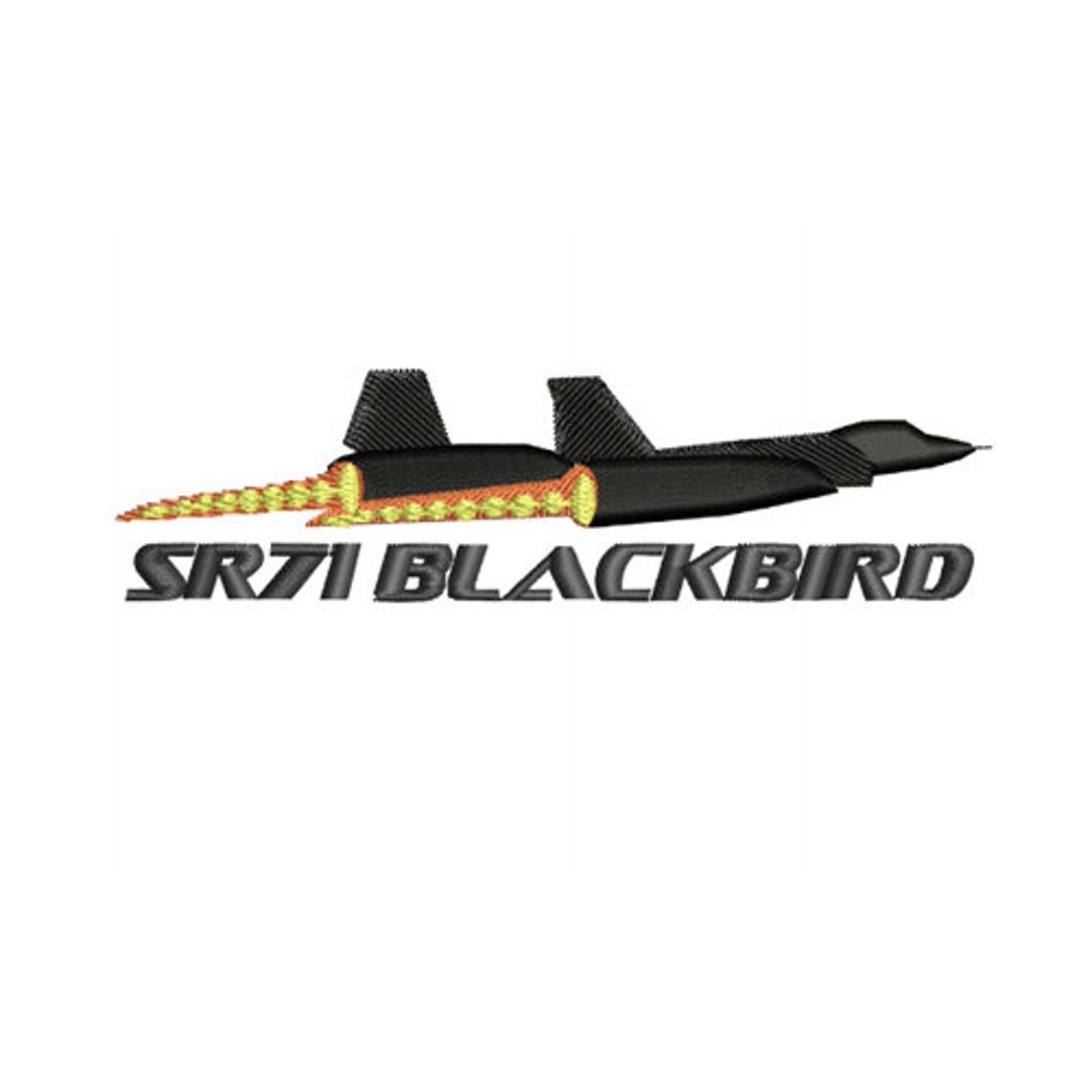 Lockheed SR-71 Blackbird Plane Embroidery Design - Etsy