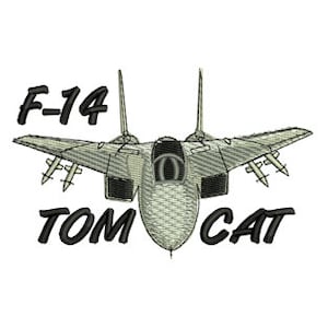 F-14 Tomcat Plane Embroidery Design