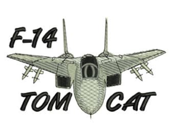 F-14 Tomcat Plane Embroidery Design
