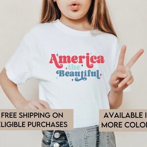 Kids Fourth of July Shirt, America Shirt for Kids, 4th of July shirt for kids, USA Shirt, America Shirt, independence day shirt for kids
