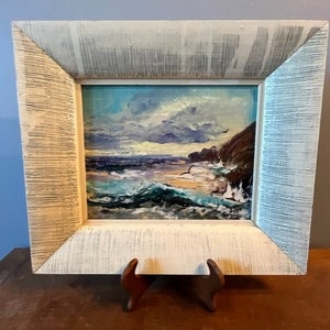 Oil Painting seascape ocean scene American  artist Peg Lyon OIl Painting Vintage