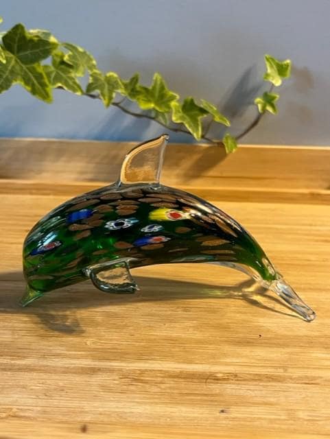 Italy glass dolphin - Etsy 日本
