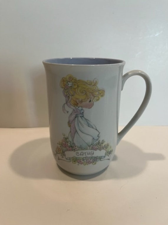 Cathy Cup Precious Moments Coffee Cup Mug 1989 Enesco Corp Vintage - Etsy