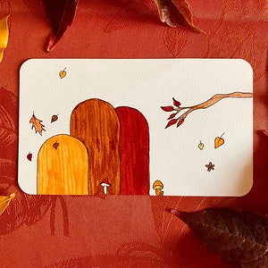 Carte de voeux Automne