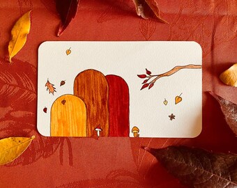 Carte de voeux Automne