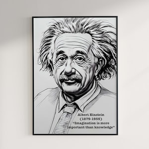 Albert Einstein | Physicist | Portrait | Celebrity | Quote