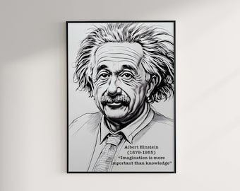 Albert Einstein | Physicist | Portrait | Celebrity | Quote