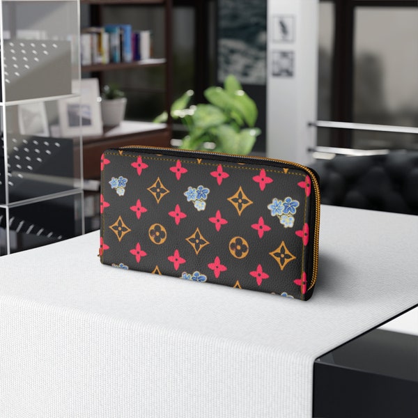 Black Luxury Style Design Zipper Wallet