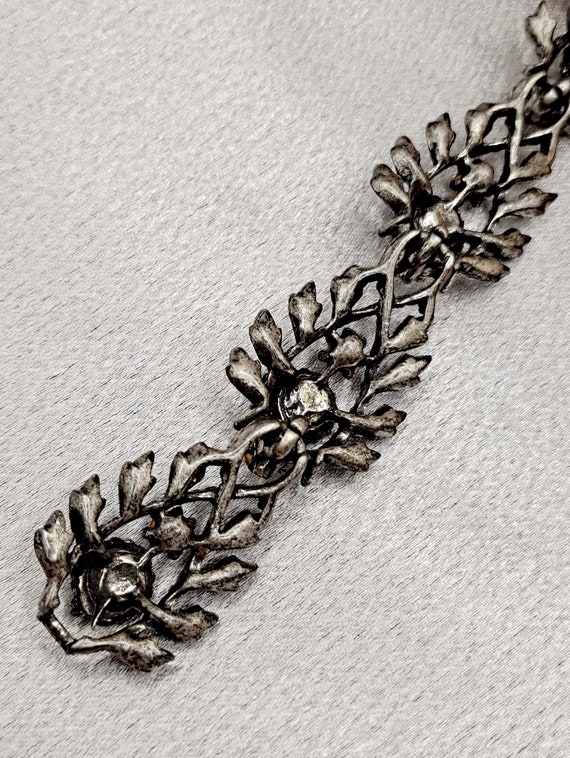 Vintage Designer Coro Rhinestone Link Bracelet - … - image 8