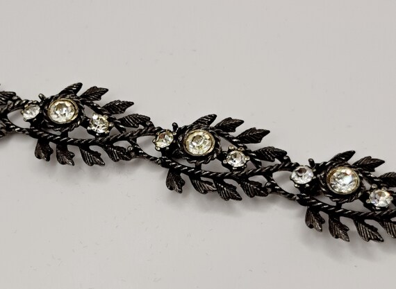 Vintage Designer Coro Rhinestone Link Bracelet - … - image 6