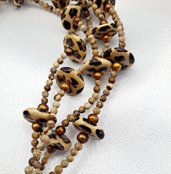 Vintage Kenneth Jay Lane Necklace - Multi-Strand … - image 7