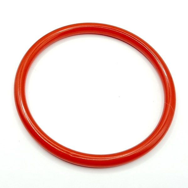 Vintage Red Bakelite Bangle Bracelet - 1930's Bakelite Jewelry - Collectible Plastic Jewelry - Art Deco