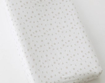 Housse de matelas à langer en coton, bande élastique en mousseline douce IKEA VADRA, motif de fleurs de marguerite