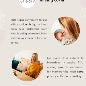 Nursing Cover for Baby Breastfeeding & Pumping Muslin Double Gauze Cotton Breast Feeding Apron Shawl Breathable Wire Storage Pouch Oat image 10