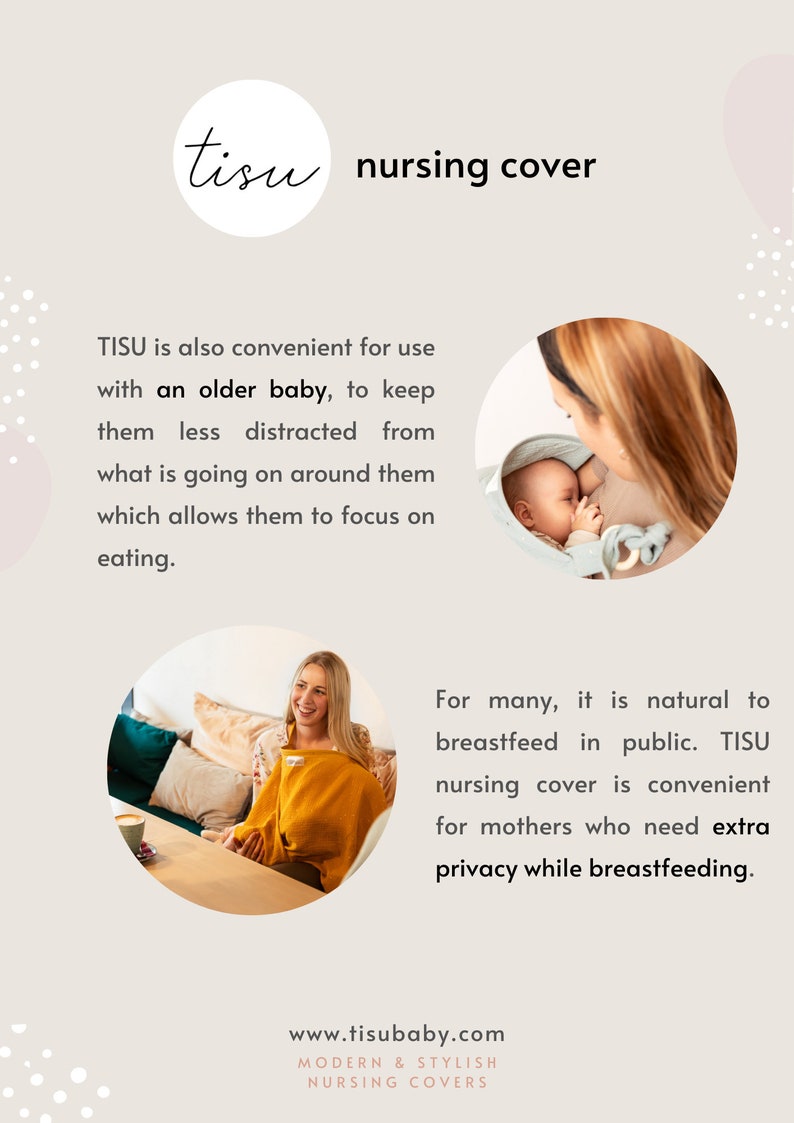 Nursing Cover for Baby Breastfeeding & Pumping Muslin Double Gauze Cotton Breast Feeding Apron Shawl Breathable Wire Storage Pouch Oat image 10