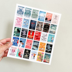 Custom Book Cover Sticker Sheet