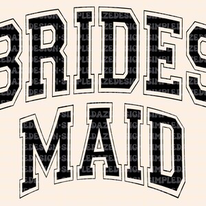 Bridesmaid varsity PNG