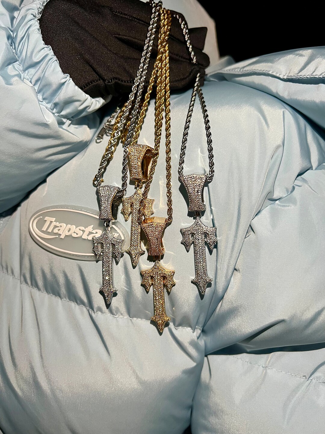 Trapstar Icedout ''T'' Chain Pendant Central Etsy Canada