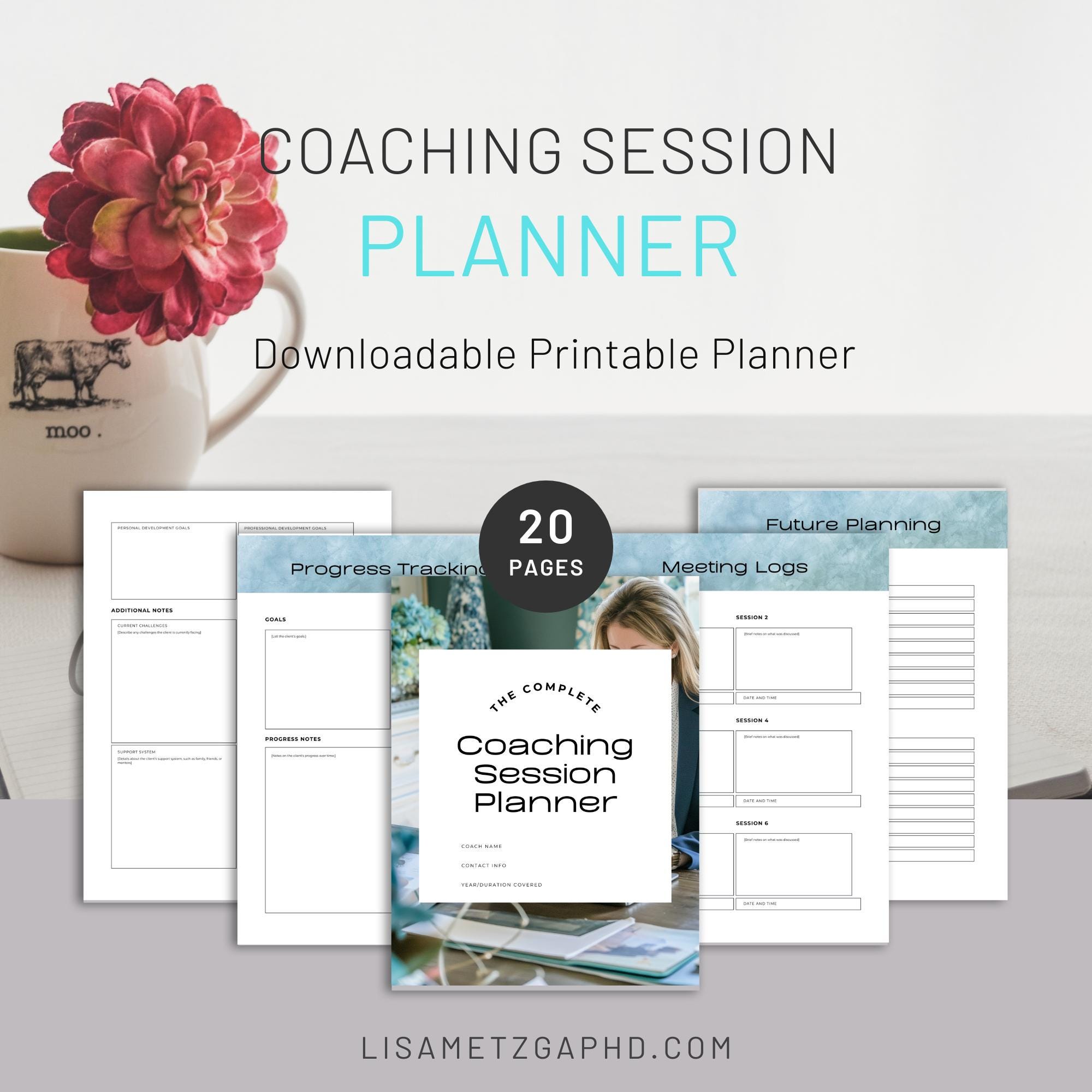 Printable Coaching Session Planner, Worksheets for Life Coach, Business ...