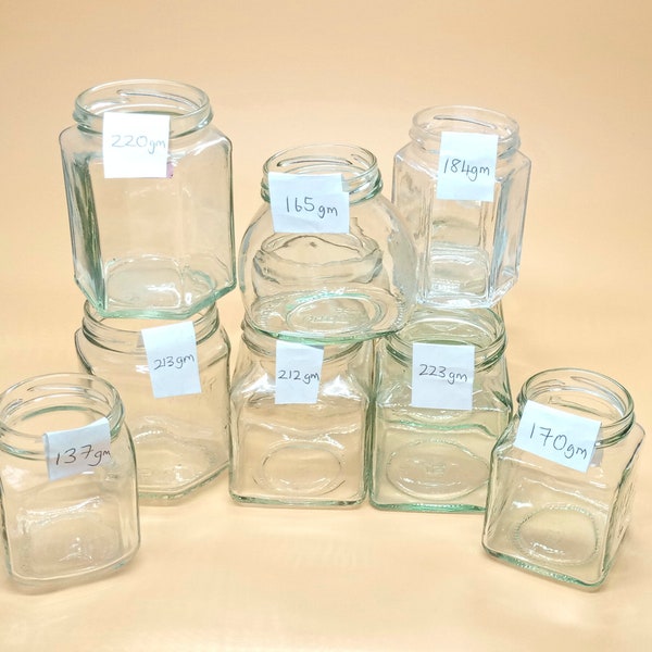 Empty Glass Jars Etsy