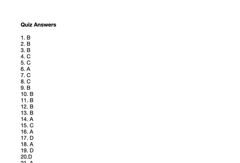 HTML Made Easy Quiz With Answer Sheet Etsy