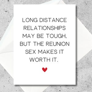 Long Distance Relationship Card | Boyfriend Gift Long Distance | Long Distance Card | Kinky Card | for Him | Long Distance Girlfriend Card