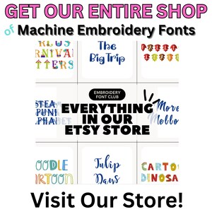 Font per ricamo a macchina con dinosauro dei cartoni animati per software Brother, PES, BX, Embrilliance, Viking e tutte le macchine da ricamo, disegni da ricamo immagine 4