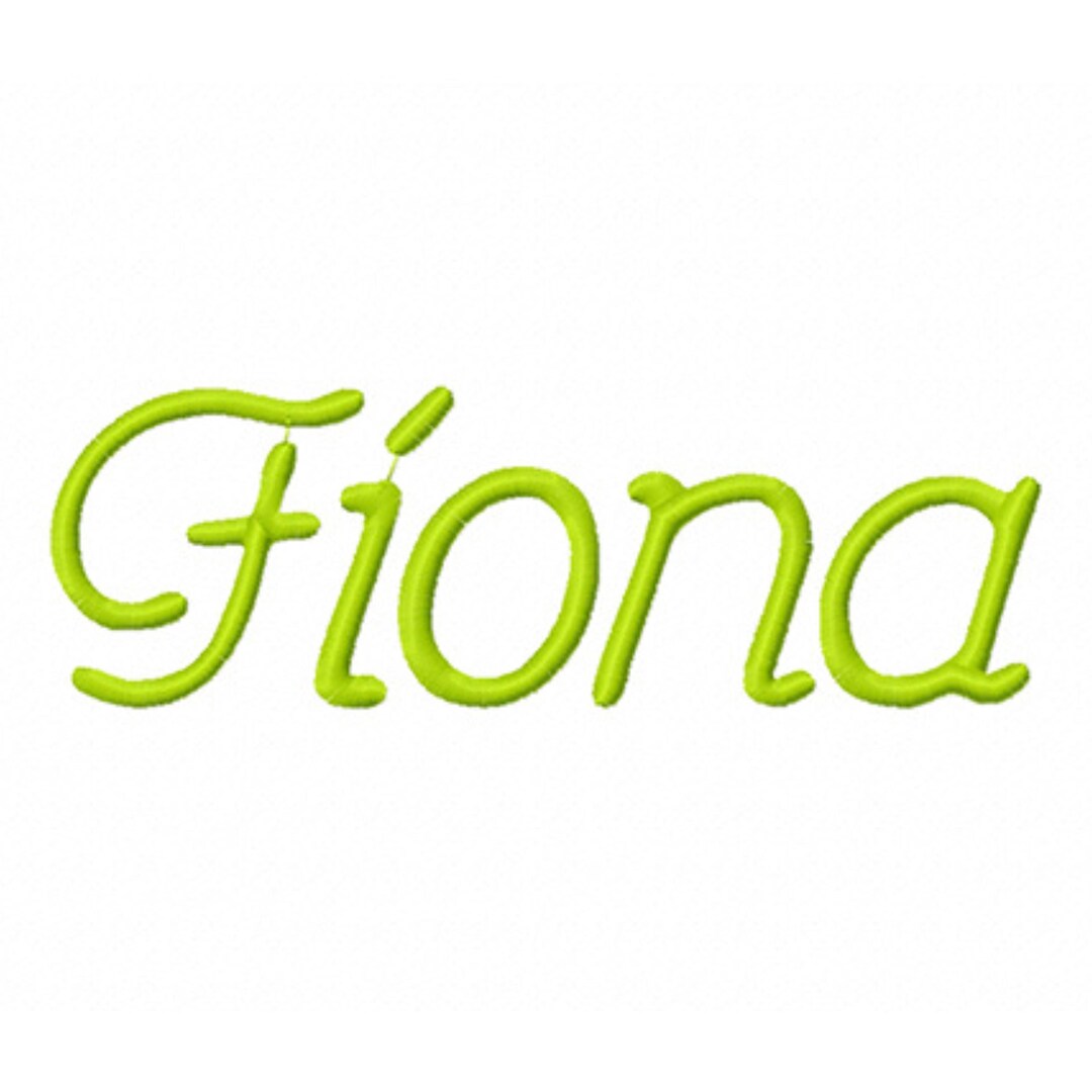 Feona Cursive Fiona Machine Embroidery Font, Original Hand-drawn Designs (BX, PES) - Etsy