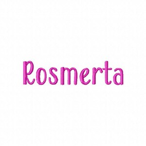 May include: The name Rosmerta is written in a pink cursive font.