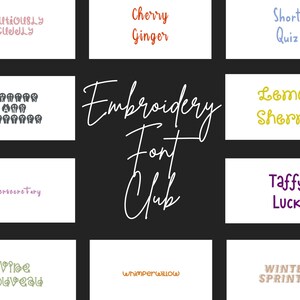 Stickschrift Schriften 10er Pack Brother PES Dateien ONEBox Embrillance Viking Embroidery Fonts Stickmaschinen Stickmuster Buchstaben Pack #008