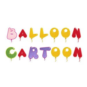 Balloon Cartoon Machine Embroidery Font for Brother, PES, BX, Embrilliance software, Viking and all Embroidery Machines, Embroidery Designs