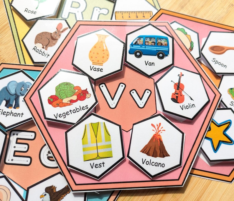 Perfect for hands-on learning. Great for toddlers, preschoolers, or kindergarten letter matching games.