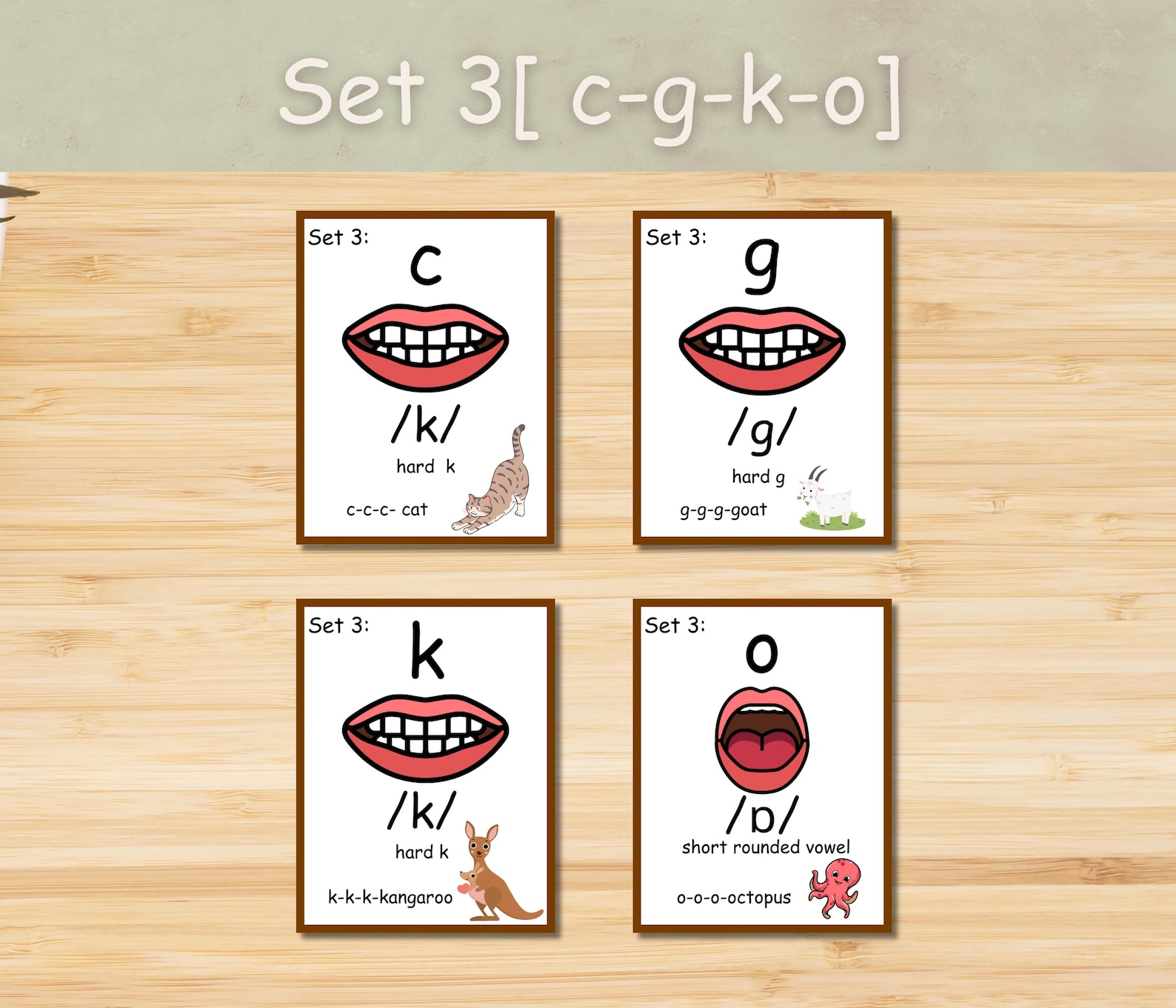 Phonics Flashcards: Early Learning Alphabet Sound Cards (digital ...