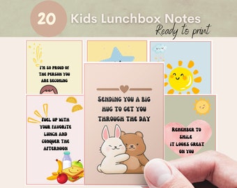 Lunchbox notes printable for kids, Motivational cards digital downloads, Back to school notes, Encouragement cards, Positive affirmation.