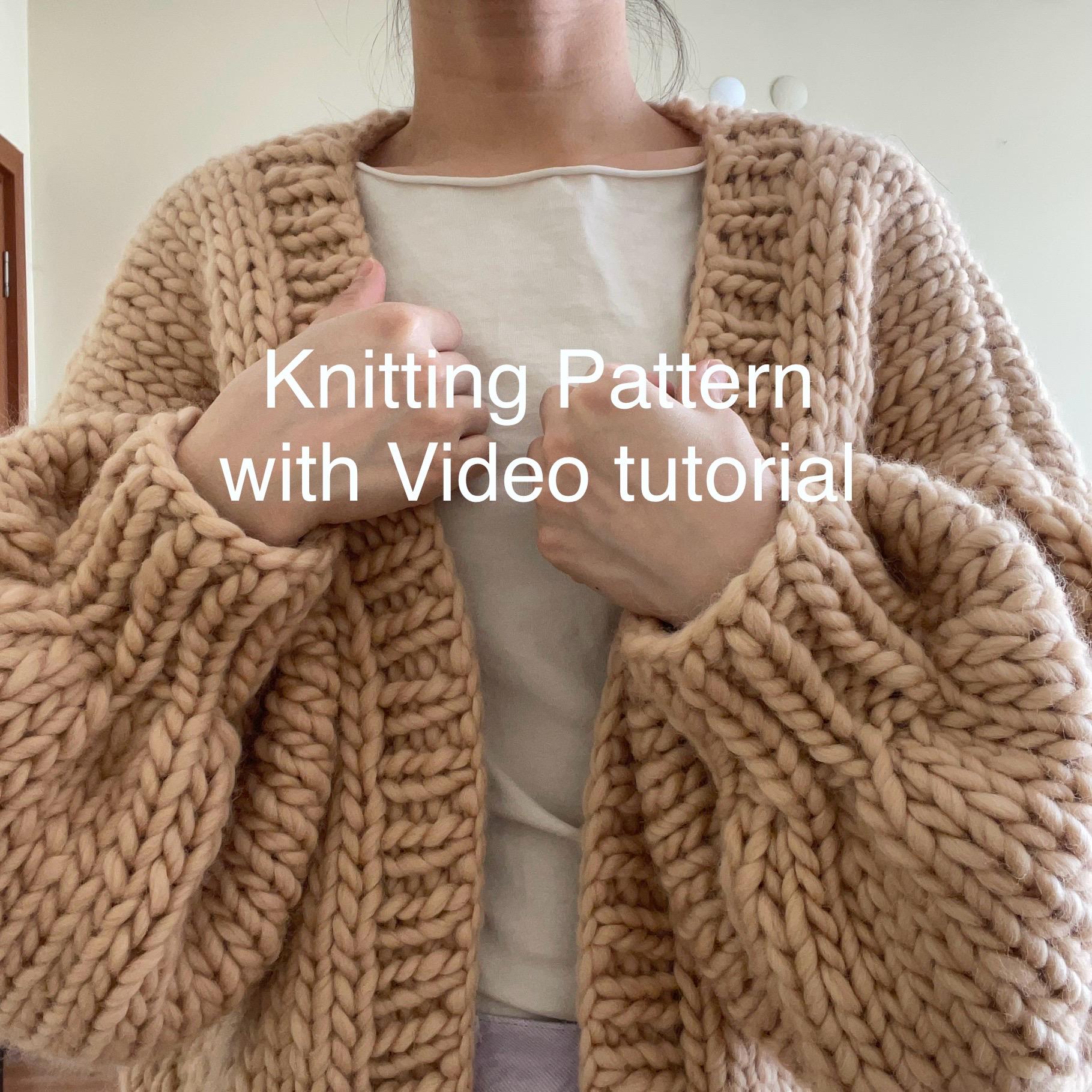 ハルノブムラタ- OVERSIZED CHUNKY KNIT CARDIGAN Chunky Knit