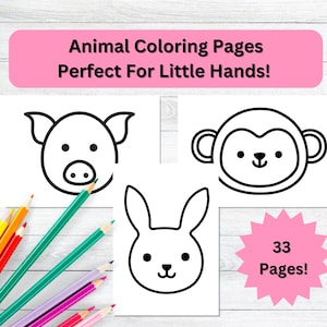 33 Printable coloring pages for kids, toddlers, preschoolers, coloring book, coloring pages, preschool, kindergarten, homeschool, printables