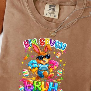 Funny Easter Eggs Bunny Six Seven 67 Bruh Kids PNG SVG Digital Download