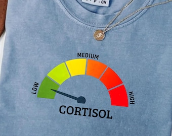 Low Cortisol Levels Funny Meme SVG PNG | Sarcastic Mental Health Humor Digital Download | Trending Meme Shirt Design | Instant sublimation