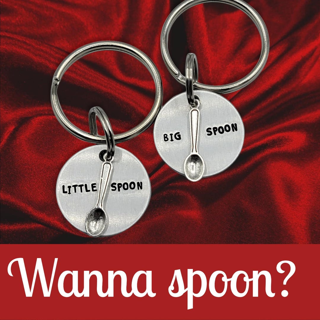 Keychain Set- Big Spoon / Little Spoon (2 Keychains) - Etsy