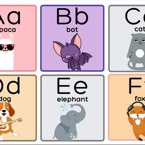 Animal Alphabet Flashcards