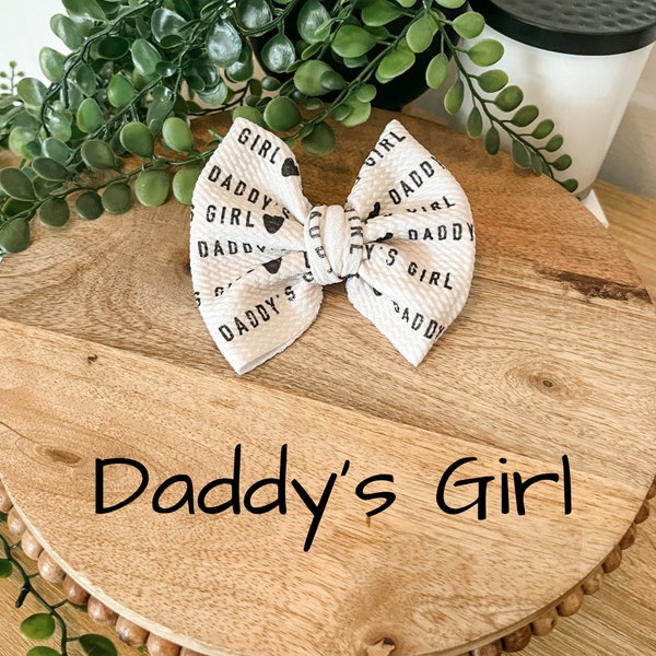 Daddys Girl Handcrafted Bow