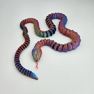 3D Schlange in 44 Farben | 82cm | beweglich | hochwertig | Qualität
