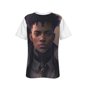 Anime All-Over Print Men's O-Neck T-Shirt, divine eternal legacy,anime merch, black man svg