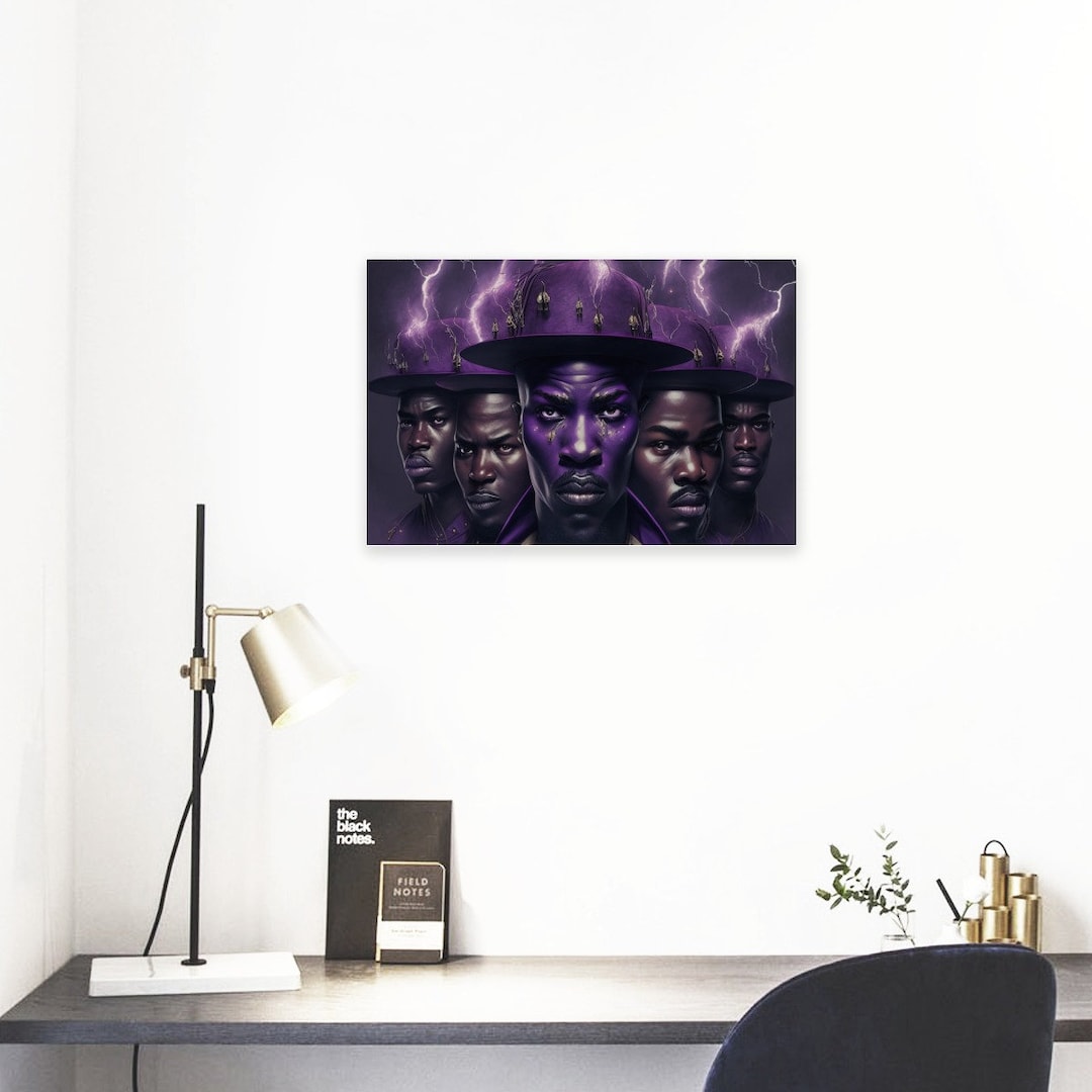 Black Thinkers Wall Painting, Divine Eternal Legacy Black Art Painting