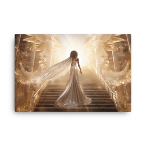 Walking up the stair ways to heaven Canvas