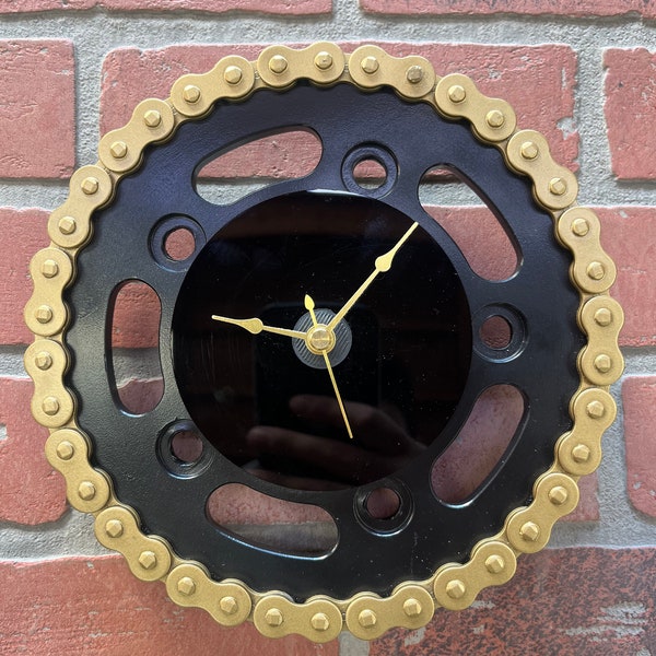 Bike Chain and Sprocket Clock
