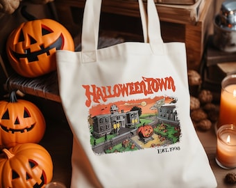Halloweentown Est. 1998, Happy Halloween, Halloween Party Bag, Fall Tote Bag, Halloween Costume, Halloween Tote Bag, Cute Tote Bag