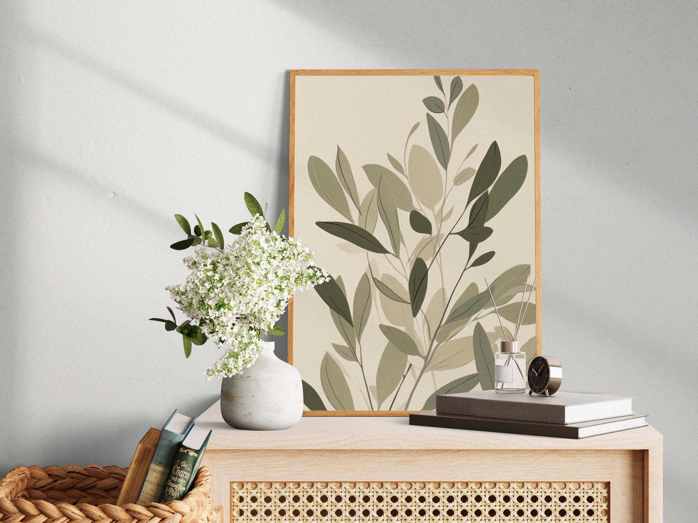 Sage Green Artwork Printable Wall Art Downloadable - Etsy